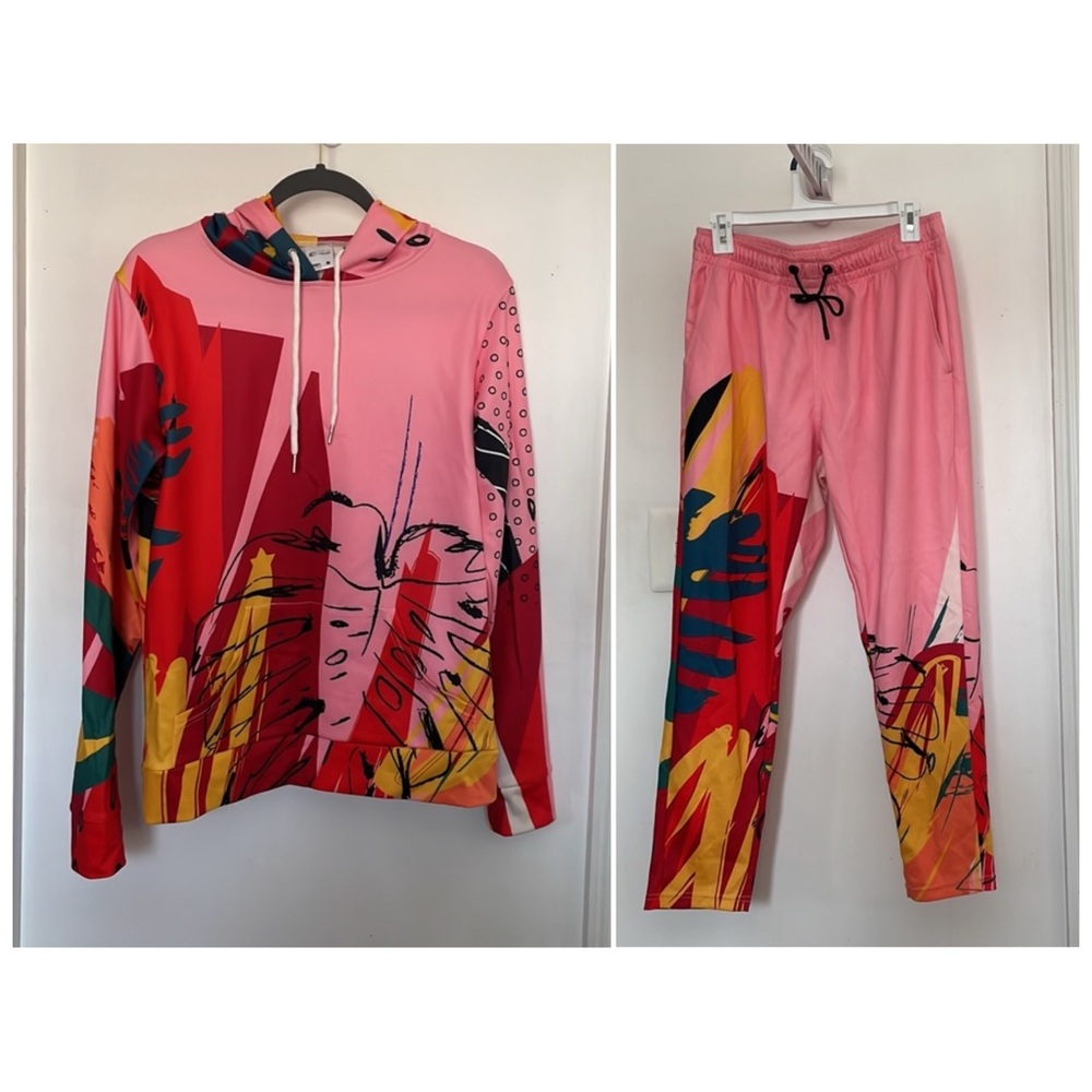 Dressed in Joy by Micheala Pabon tropical joggers / tracksuit set